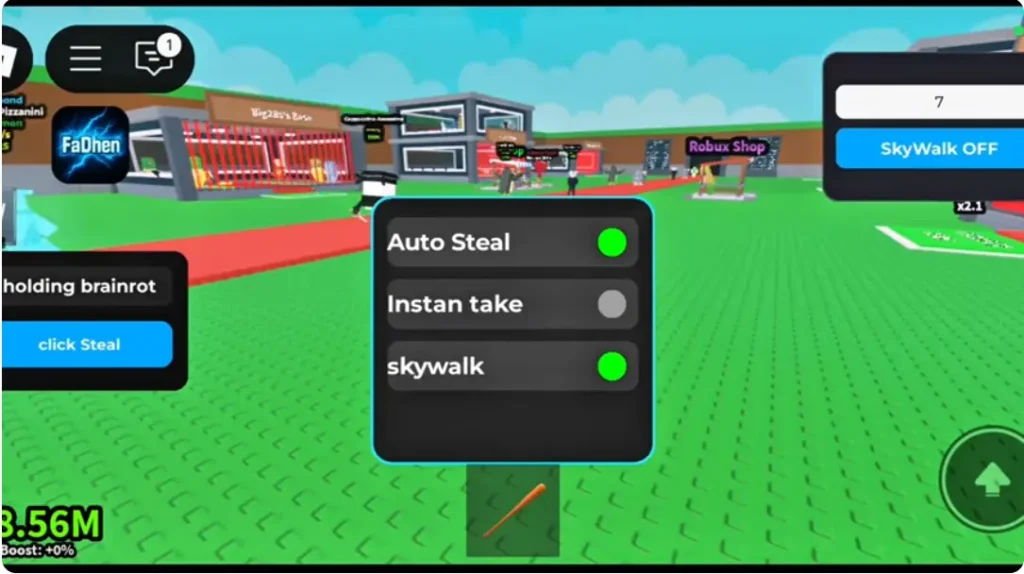 Auto Steal, Instant take, Skywalk script for Steal A brainrot
